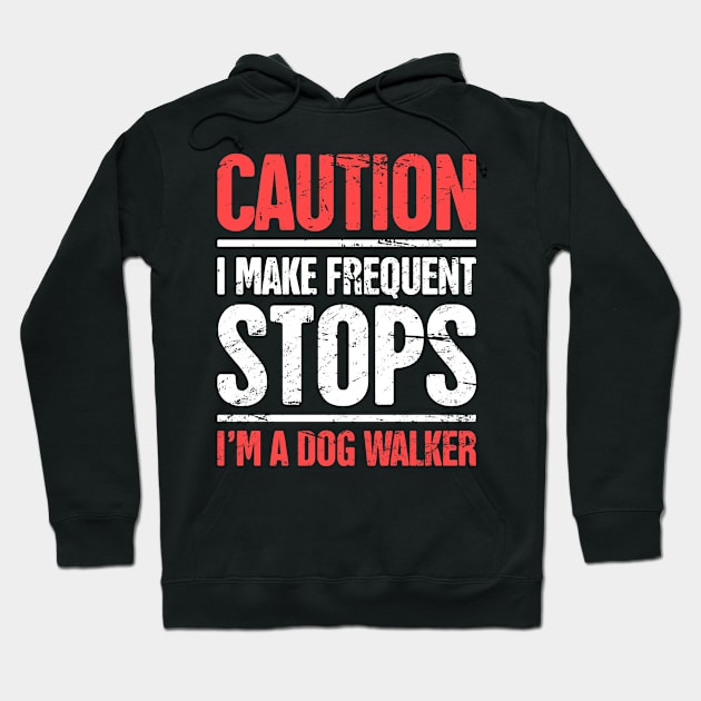 Funny Dog Walking Gift For Dog Walker Hoodie by MeatMan